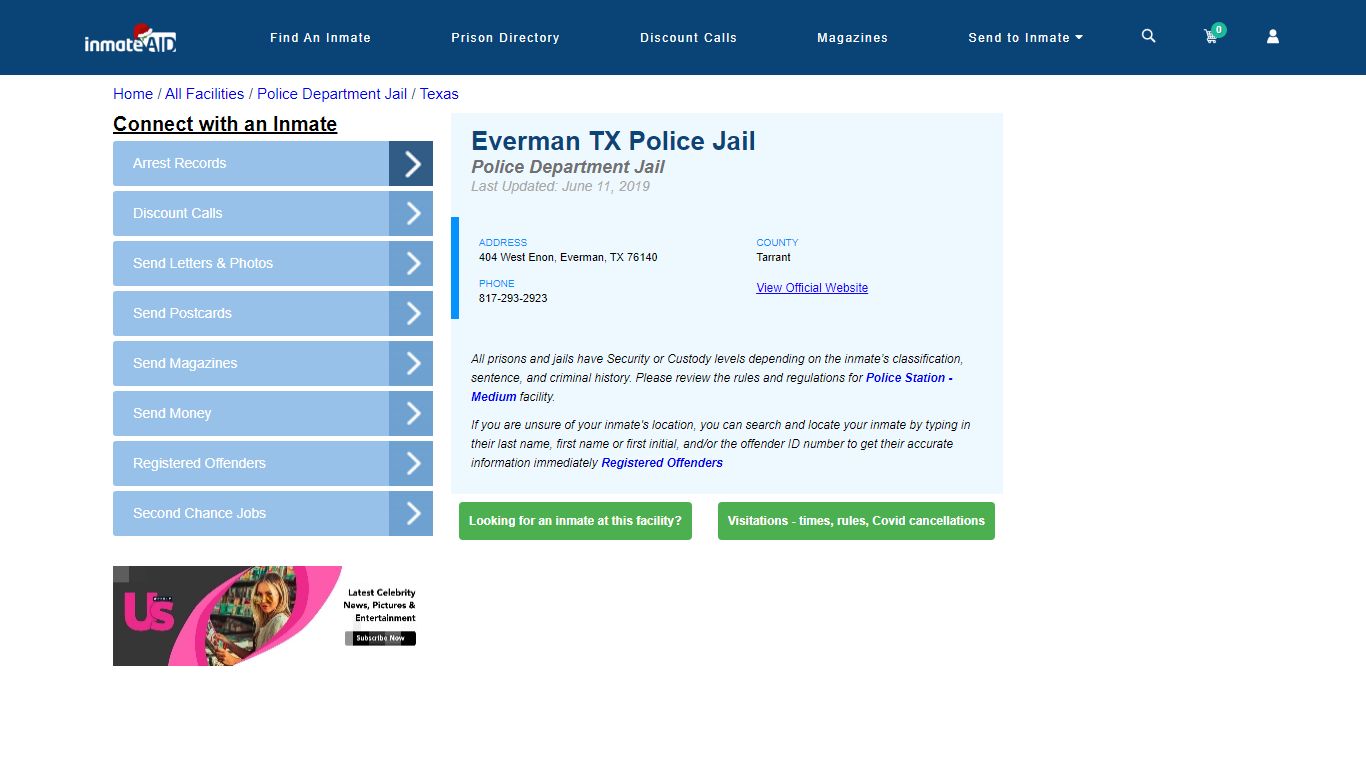 Everman TX Police Jail & Inmate Search - Everman, TX